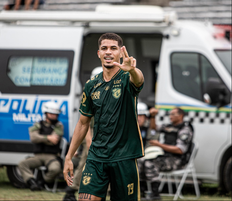 Lucas Reis, destaque na artilharia do Altos, é uma das esperanças de gol do Altos contra o Guarany-RS. - (Divulgação / Altos)