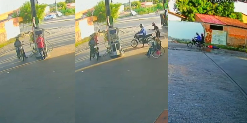 Câmera grava frentista tentando fugir antes de ser morto na zona Norte