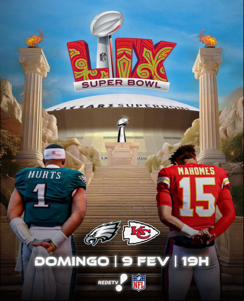 Super Bowl LIX: O Dia TV transmite ao vivo Eagles x Chiefs e show de Kendrick Lamar