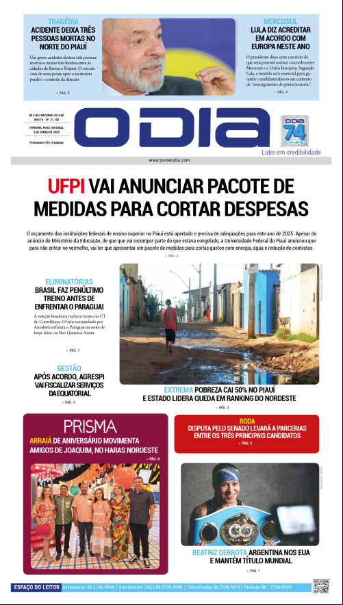 Confira os principais destaques do Jornal O Dia desta segunda-feira (09)