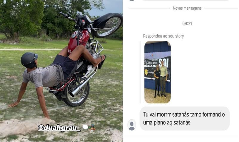 Adolescente ameaça matar delegado Zanatta pelas redes sociais: "tu vai morrer, satanás"