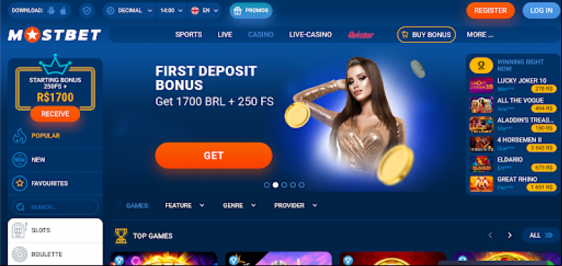 Site de aposta Mostbet - (Divulgação)