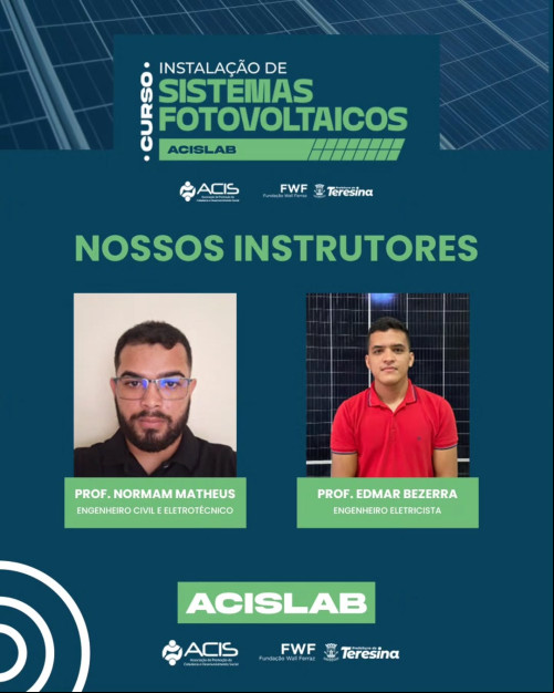 Curso de instalação de energias renováveis em Teresina - (Reprodução)