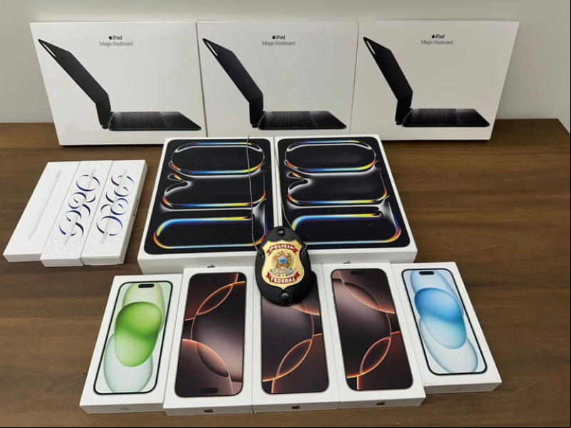 Mulher é flagrada pela PF portando celulares sem nota fiscal no Aeroporto de Teresina