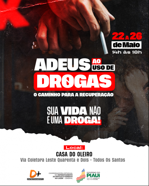 Cendfol realiza evento "Adeus ao uso das Drogas"
