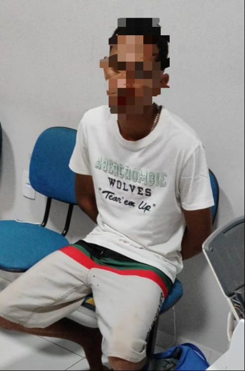 Homem é preso e menor de idade é apreendido suspeitos de assem mototaxista em Uruçuí. - (Divulgação / SSP)