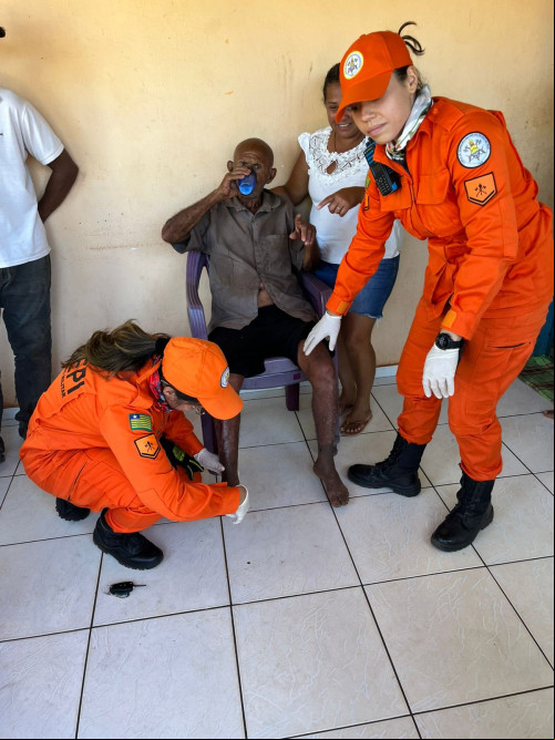 Idoso de 84 anos é encontrado após seis dias desaparecido no Sul do Piauí - (Reprodução/CBMEPI)