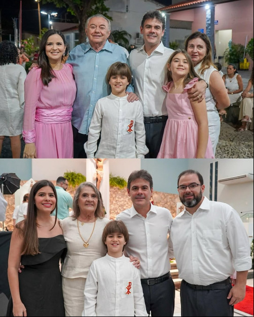  #Family - #Primeira Eucaristia - Severinho, filho da defensora pública Natália Freitas e do presidente da Assembleia e governador em exercício Severo Eulalio, recebeu o sacramento da Primeira Eucaristia. Alice, irmã de Severinho, e demais familiares marcaram presença na Igreja Nossa Senhora de Fátima. Chics!!! - (Arquivo Pessoal)