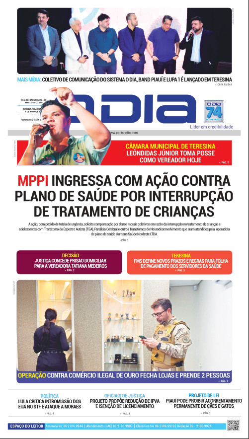 Confira os principais destaques do Jornal O Dia desta quarta-feira (04)