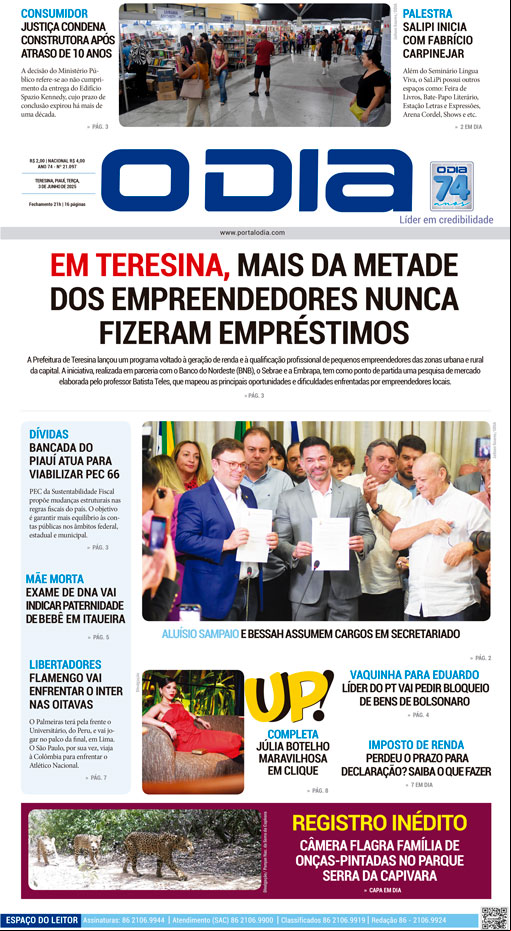 Jornal O Dia - Terça-feira, 3 de junho de 2025